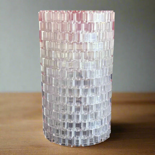 Transparent Modular Vase – Built with Brick-Compatible Bricks