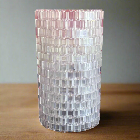 Transparent Modular Vase – Built with Brick-Compatible Bricks