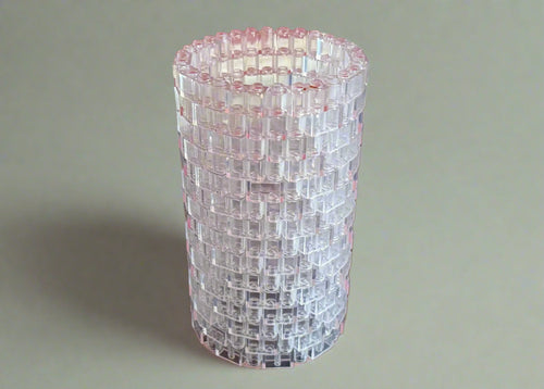 Transparent Modular Vase – Built with Brick-Compatible Bricks