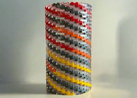 Warm Colors Modular Vase – Built with Brick-Compatible Bricks