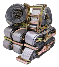 2"x 16 Ft Logistic Van Ratchet E-Track Straps w/ Spring E Fittings | 16 PACK RatchetStrap.Com