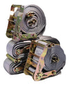 2" x 16  Ft Logistic Van Ratchet E-Track Straps w/ Spring E Fittings | 4 PACK RatchetStrap.Com