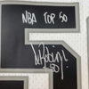 Autographed/Signed David Robinson NBA Top 50 San Antonio Spurs White Authentic M&N Basketball Jersey Beckett BAS COA