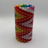 Semi-Transparent Rainbow Zig Zag Skinny Modular Vase – Brick-Compatible