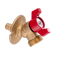1/2" PEX Crimp x 3/4" NH, PEX Sillcock, Red Plumbingsell