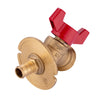 10 Pcs 1/2" PEX Crimp x 3/4" NH, PEX Sillcock, Red