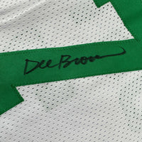 Autographed/Signed Dee Brown Boston White Basketball Jersey JSA COA