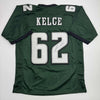 Autographed/Signed Jason Kelce Philadelphia Green Football Jersey PSA COA