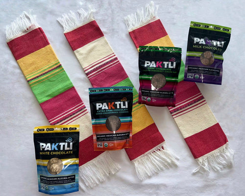 NEW PAKTLI Alegria Bites Sample Pack (NO WHITE AVAILABLE we will substitute with 1 extra bag)
