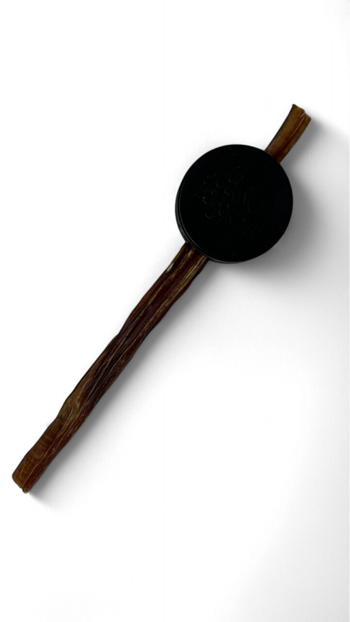 Hockey Puck Bully Stick Holder - Durable Rubber Treat Holder & Chew Toy USA