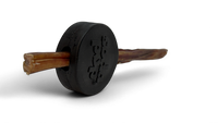 Hockey Puck Bully Stick Holder - Durable Rubber Treat Holder & Chew Toy USA