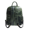 Luxury Italian Leather Backpack, Green