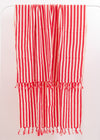 Girit Red Cotton Linen Towel