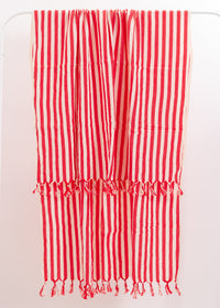 Girit Red Cotton Linen Towel
