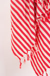 Girit Red Cotton Linen Towel