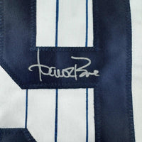 Autographed/Signed Aaron Boone New York Pinstripe Baseball Jersey Beckett BAS COA