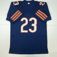 Autographed/Signed Devin Hester Chicago Blue Football Jersey JSA COA