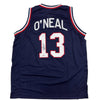 Autographed/Signed Shaquille Shaq O'Neal USA United States Blue Basketball Jersey PSA/DNA COA