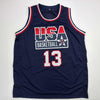 Autographed/Signed Shaquille Shaq O'Neal USA United States Blue Basketball Jersey PSA/DNA COA