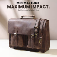 Buffalo Leather Messenger Bag