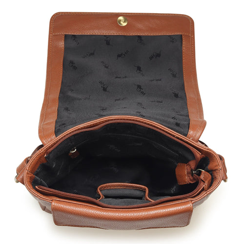 Leather Crossbody Bag for Travel Work
