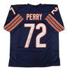Autographed/Signed William Perry The Refrigerator Chicago Blue Football Jersey Beckett BAS COA
