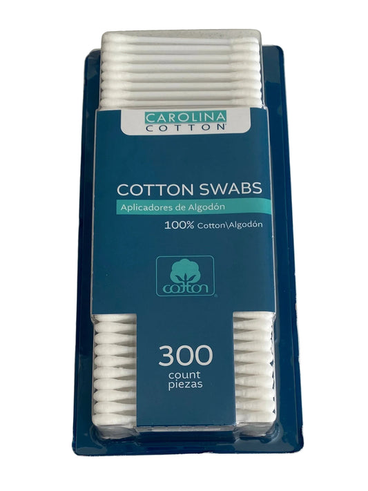 Carolina Cotton Cotton Swabs – 300 Count – 100% Cotton