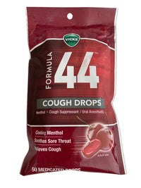 Vicks Formula 44 Menthol Cough Drops – 50 Count
