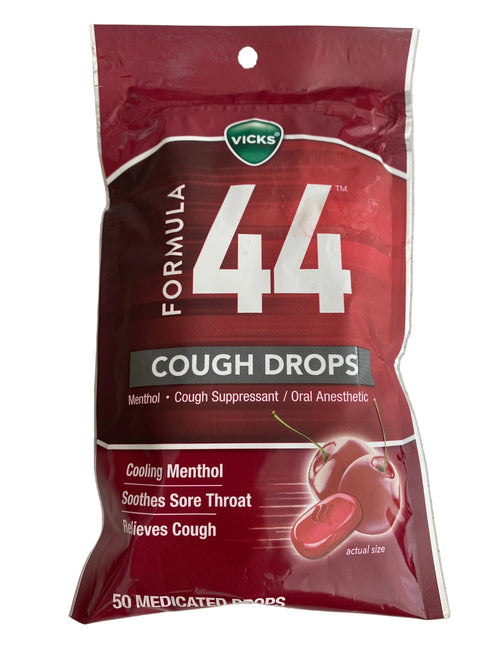 Vicks Formula 44 Menthol Cough Drops – 50 Count
