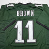 Autographed/Signed AJ A.J. Brown Philadelphia Green Football Jersey Beckett BAS COA