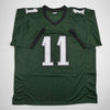 Autographed/Signed AJ A.J. Brown Philadelphia Green Football Jersey Beckett BAS COA