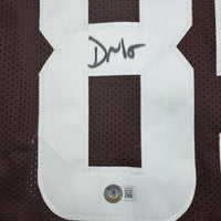 Autographed/Signed David Njoku Cleveland Football Brown Jersey Beckett BAS COA