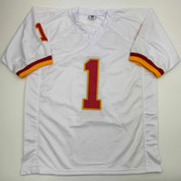 Autographed/Signed Deebo Samuel Washington White Football Jersey JSA COA