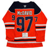 Autographed/Signed Connor McDavid Edmonton Oilers Authentic Orange Hockey Jersey Fanatics COA