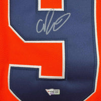 Autographed/Signed Connor McDavid Edmonton Oilers Authentic Orange Hockey Jersey Fanatics COA