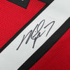 Autographed/Signed Michael Mike Vick Atlanta Red Football Jersey Beckett BAS COA