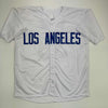 Autographed/Signed Eric Gagne Los Angeles LA White Baseball Jersey JSA COA
