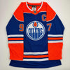 Autographed/Signed Connor McDavid Edmonton Oilers Authentic Blue Hockey Jersey Fanatics COA
