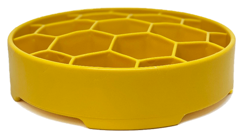 Honeycomb eBowl Deep Slow Feeder Dog Bowl for Enrichment | USA Made