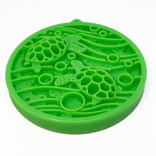 Water Nylon eCoin Durable Enrichment Snacking Coin for Dogs | USA-Made Lick Mat Alternative