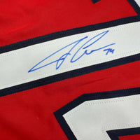 Autographed/Signed John Carlson Washington Red Hockey Jersey JSA COA