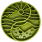 Green Yin Yang etray