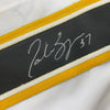 Autographed/Signed Patrice Bergeron Boston White Hockey Jersey JSA COA