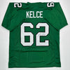 Autographed/Signed Jason Kelce Philadelphia Kelly Green Football Jersey PSA/DNA COA