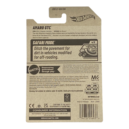Hot Wheels Amaru GTC Safari Mode 4/5 | Die-Cast
