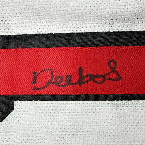 Autographed/Signed Deebo Samuel Sr. #1 San Francisco White Alternate Football Jersey JSA COA