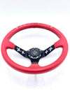 SPDZ1 “The Ninja” (Red) Steering Wheel – Deep Dish