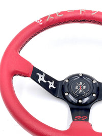 SPDZ1 “The Ninja” (Red) Steering Wheel – Deep Dish