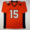 Autographed/Signed Brandon Marshall Denver Orange Football Jersey Beckett BAS COA