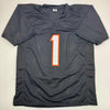 Autographed/Signed Ja'Marr Chase Cincinnati Black Football Jersey JSA COA